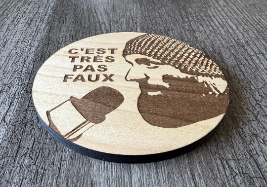 Un sous-verre en bois (C'est très pas faux)