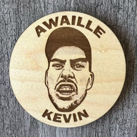 Un sous-verre en bois (Aweille Kevin)